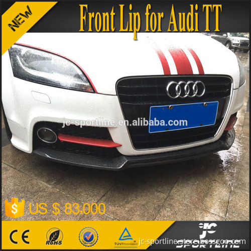 Carbon TT Styling Front Bumper Extension for Audi 2D Coupe TTS 08-14